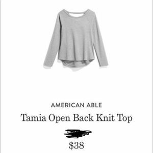American Abel Tamia open back knit top Stitch Fox